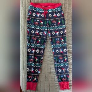 Hanna Andersson Women's Gnome Holiday long John Pajama Pants - Organic Cotton